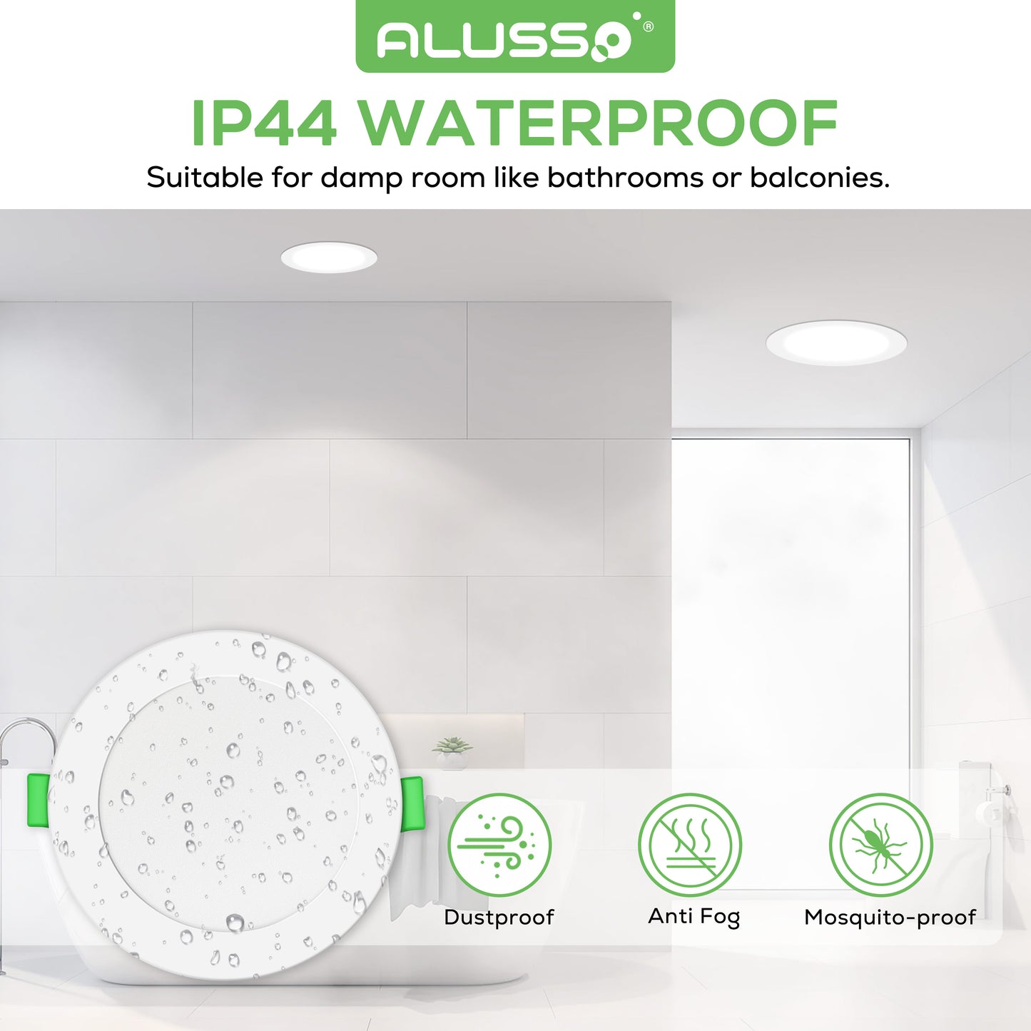 10W/12W Led Downlight Kit 75/90mm CCT Dimmable Warm/Daylight/Cool White IP44 SAA