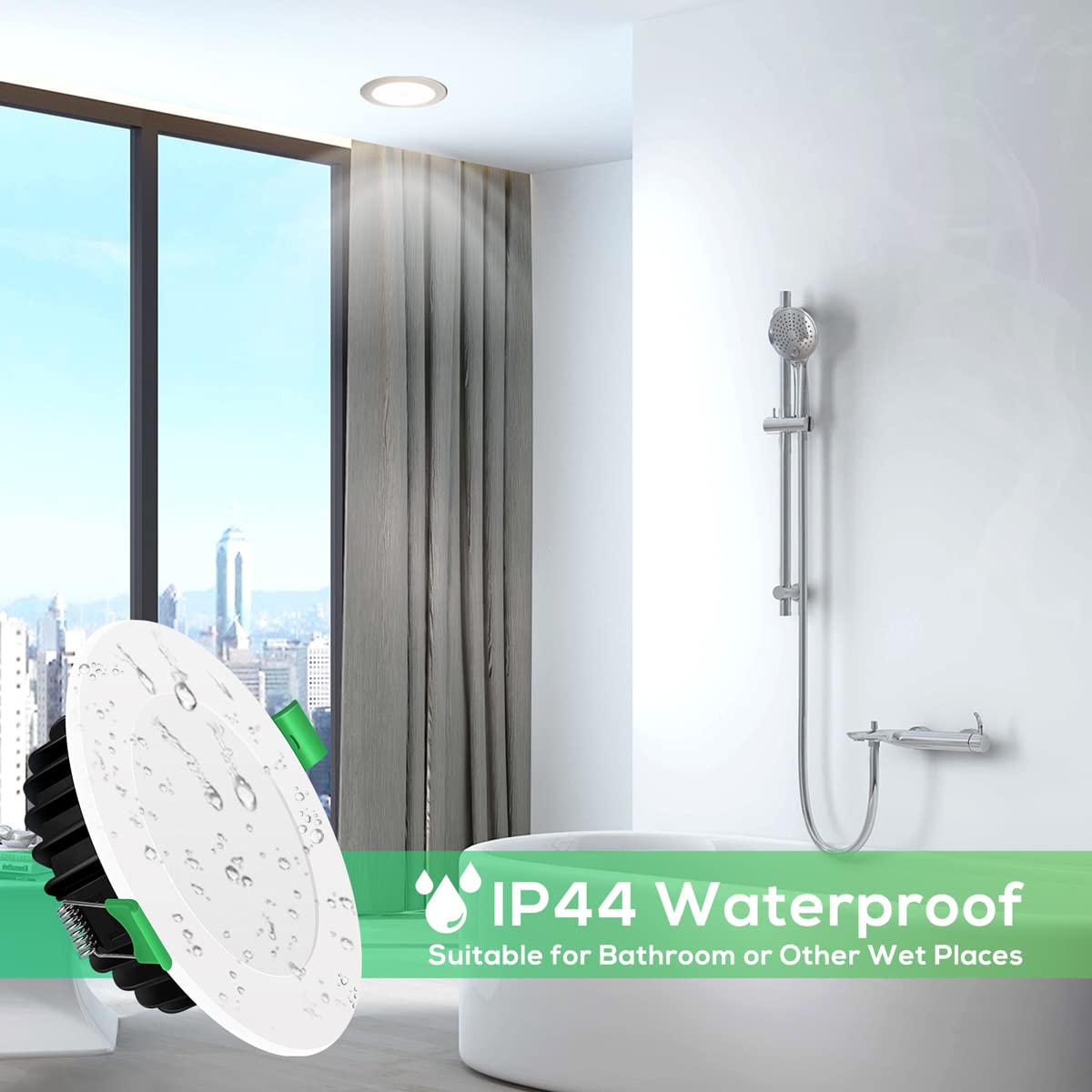 4X 10W Bluetooth Smart RGB CCT LED Downlight Dimmable Google Home Alexa