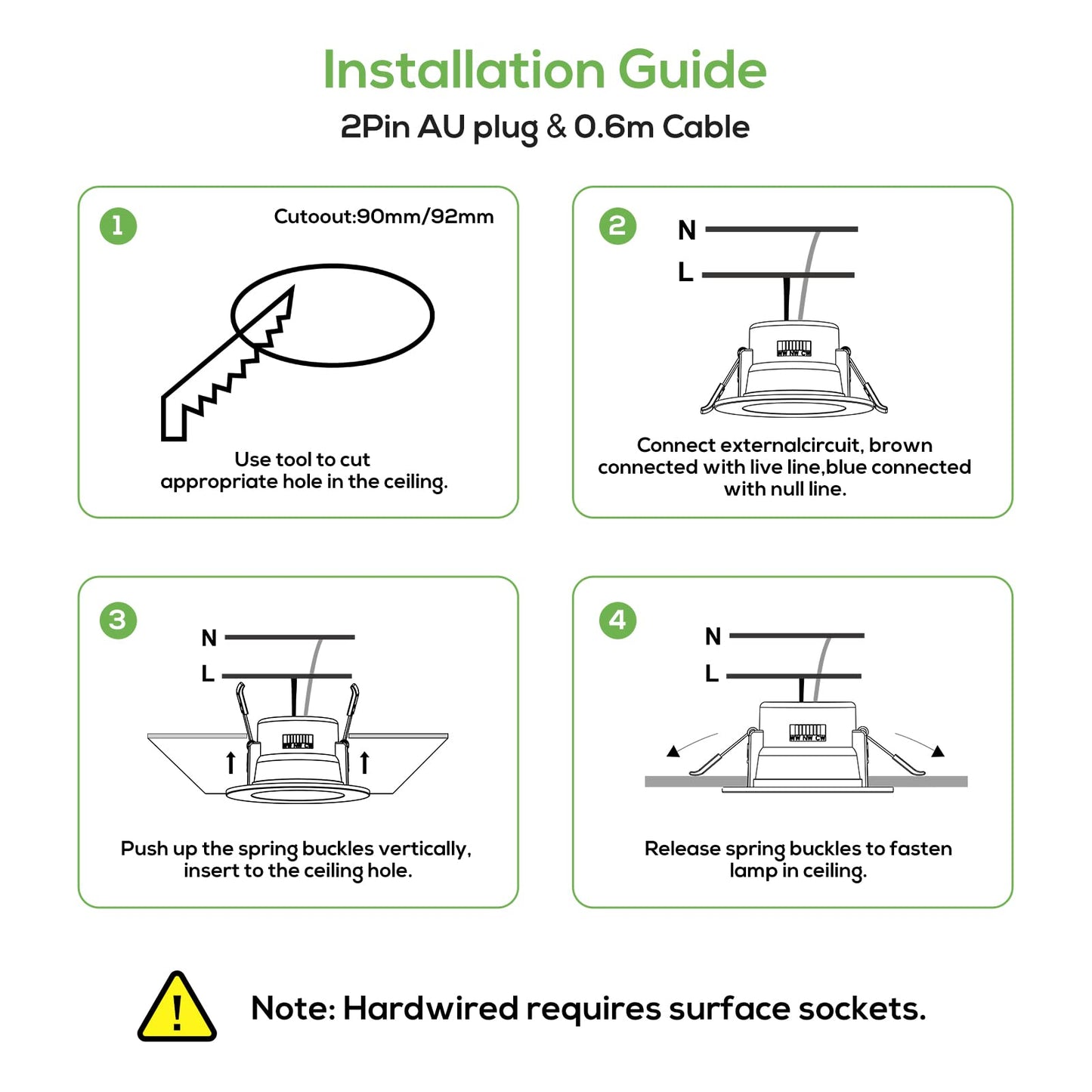 10W LED Recessed Downlight 3CCT Dimmable 90mm IP44 Satin Chrome White 10 Pack