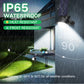 2 Pack RGB 19-LEDs Solar Landscape Spotlights Outdoor Wall Night Light IP65
