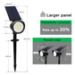 2 Pack 3CCT+DIM 54-LEDs Solar Landscape Spotlights Outdoor Wall Night Light IP65