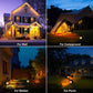 2 Pack 3CCT+DIM 54-LEDs Solar Landscape Spotlights Outdoor Wall Night Light IP65