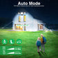 2400lm 3 Heads LED Security Outdoor Lights 30W Black IP65 Flood Lamp