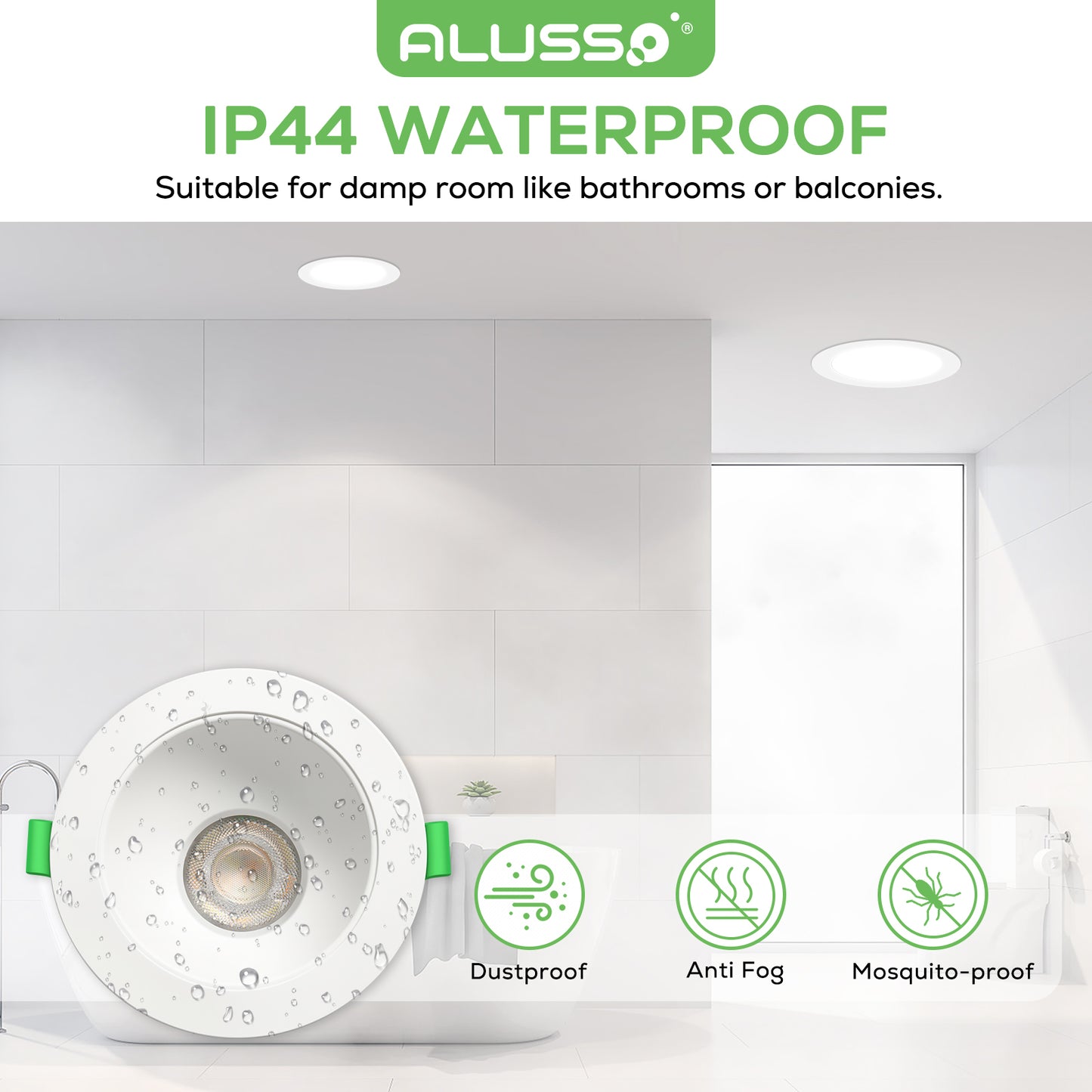 10X 10W 90-100mm Cutout LED Downlight 3CCT Dimmable Recessed Light with AU Plug