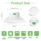 12W Concave LED Downlight 3000K-4000K-5700K Dimmable, 90-100mm Cutout, IP44 Spotlight for Bathroom Kitchen, 10 Pack