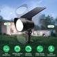 2 Pack 3CCT+DIM 54-LEDs Solar Landscape Spotlights Outdoor Wall Night Light IP65