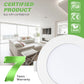 12W LED Downlights Tri-Color Changable Dimmable 90mm Cutout IP44,  White Frame, 10 PACK