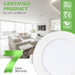 12W LED Downlights Tri-Color Changable Dimmable 90mm Cutout IP44, Satin Chrome Frame, 10 PACK