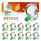 Flat / Concave 10W LED Downlight 3CCT Dimmable, Cutout 70-80mm, White & Black & Nickel Face, 10 Pack
