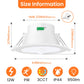 12W LED Motion Sensor Downlight 90-100mm Cutout, 1 Pack