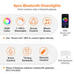 4X 10W Bluetooth Smart RGB CCT LED Downlight Dimmable Google Home Alexa