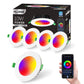 4X 10W Bluetooth Smart RGB CCT LED Downlight Dimmable Google Home Alexa